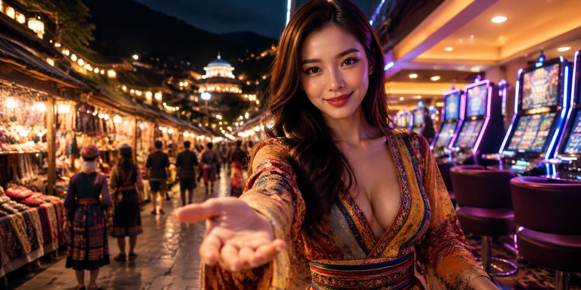 Người dùng tại Sapa trải nghiệm slot game mới trên điện thoại với cảnh núi rừng phía sau